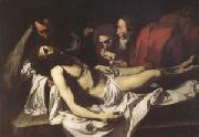 Jusepe de Ribera The Deposition (mk05) oil on canvas